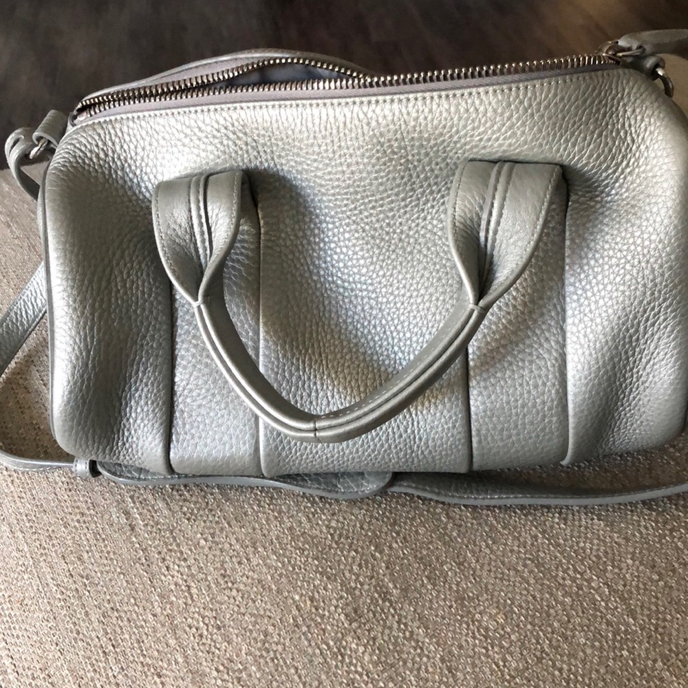 ALEXANDER WANG 'Rocco' Silver Studded Duffel Bag